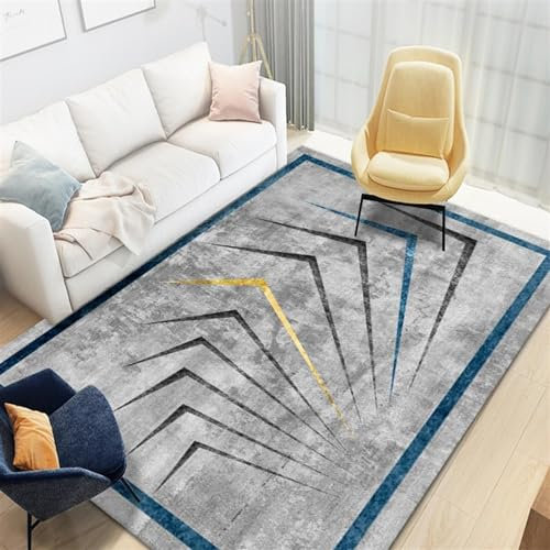 FloAPa Door Mats And Rugs for Indoor Use Entryway Area Rug Soft Faux Short Pile Carpet Non Slip Washable Rug for Bedroom Living Room Kitchen,007,60 * 90CM