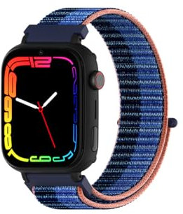 DCU TECNOLOGIC - Montre Connectée Enfant avec système Android - Whatsapp - Positionnement GPS - Appels vidéo - Bouton SOS - Contrôle Parental - Couleur: Bleu