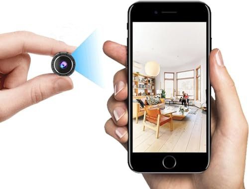 BSLVWG Mini Cameras 1080P HD Wireless Indoor Magnetic Camera with Night Vision Motion Detection, WiFi Cam Home Security Nanny Surveillance Camera Video