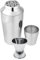 Fackelmann 9937050 Set Shaker à cocktails en inox et Doseurs à alcool pour cocktails, shaker barman 400 ml, doseur 2 cl, doseur 4 cl, Acier inoxydable, Argenté, 19,5 x 7,5 cm