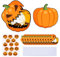 Halloween Einladungskarten, 12 Halloween Party Einladungen mit Umschlägen und Aufklebern, Halloween Themenparty mit Spinne Kürbis Fledermaus Ausfüll Einladungen, Horror Invitation Card für Kinder