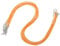 sourcing map 10pcs 24 Inch Waxed Necklace Cord, Bulk Necklace String with Clasp 2mm Waxed Leather Cord Rope for Jewelry Making DIY Bracelet Pendant,Orange