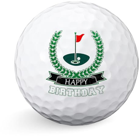 Sinmoe Happy Birthday Golf Geschenke Lustiges Golfer Geschenkidee Golfgeschenk für Männer Vater Golfspieler zum Vatertag(Flagge)