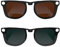 RCstyle Clip polarizado compatible con Ray-Ban Meta Wayfarer (RW4006 tamaño M estándar 50-22) Juego de clips que cambian de color (marrón, verde oscuro)