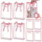 UNICRAFTALE 15Pcs Sac Cadeaux Transparent Sac en Plastique Rose 26x18cm Rectangulaire Pliable Transparent avec Poignées Perforées Réutilisable pour Fêtes De Noël Mariage Anniversaire Fête Automne
