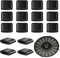 10pcs Air Fryer Rubber Bumpers Silicone Air Fryer Replacement Parts Airfryer Tray Rubber Feet, Air Fryer Accessories Tray Rubber Protectors for Grill Pan Grill Plate Kitchen Accessories