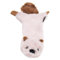 JACK AND VANILLA, Beiges Biber-Plüschtier, für Hunde, 45 cm, realistisches Design, mit Sound und waschbar, ideal für interaktive Spiele, leuchtende Farbe, Flatties-Modell