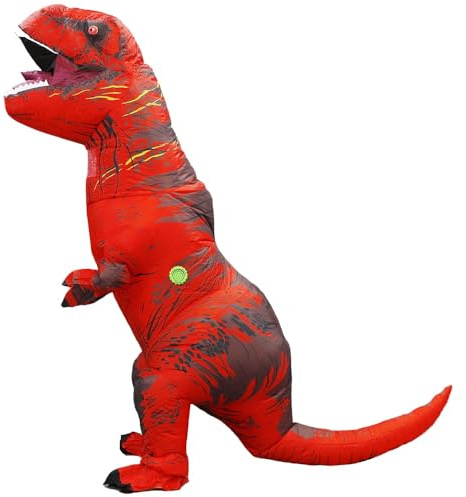QNRMS Inflatable Dinosaur Costume Adult Fancy Dinosaur Suit Blow up Trex Full Body Dino Costume