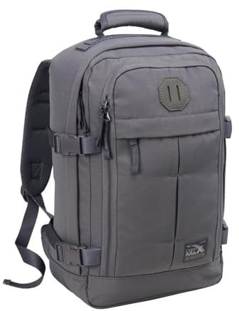 Cabin Max Metz - Ryanair Handgepäck 40x20x25 Perfekter Reiserucksack für Flugzeug, Rucksack & Tasche (rPET Recycelter Stoff 40x20x25cm)