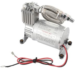 NICCOO Compresseur d'air Robuste 20A 150 PSI en Métal Universel pour Véhicules 12V, Yachts et Bateaux Kit compresseur dair à Suspension Pneumatique Haute Performance
