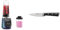 Moulinex Blend Up, Mini blender puissant, 1000W, 8 programmes automatiques, Glace pilée LM19H4F0 & Tefal Ice Force Couteau à éplucher 9 cm, Tranchant longue durée K2320514