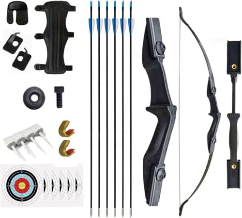 40lb Takedown Recurve Bow and Arrow Set for Adults & Youth - Left & Right Handed Archery Kit for Beginners, Ideal for Target Practice & Outdoor Training