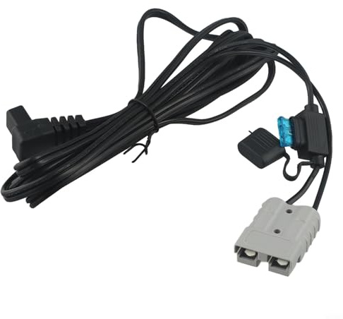 Nexbrill 50A RV Refrigerator Power Cord 16AWG Pure Copper 12V DC Cable with Inline 15A Fuse C11 to -Plug Connector for Camping -Freezer
