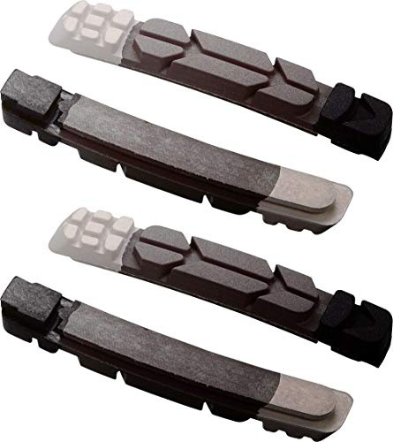 BBB Cycling TriStop Ersatzbremsbeläge, kompatibel mit BBB Tristop Bremsbacken, 2 Paar (4 Stück), BBS-15T