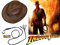Indiana Jones Style Brown Explorer Hat and Bull Whip Fancy Dress Accessories (Mega_Jumble)
