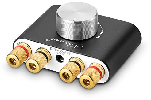 Nobsound Mini Bluetooth 5.0 Digital Power Amplifier HiFi Stereo Verstärker 2.0 Kanal 50W×2 Endstufe Wireless Audio Receiver mit Netzteil (schwarz)