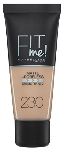Maybelline Natural Buff Fit Me Matte and Poreless Foundation Number 230, 30 ml