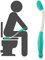 Self-Assist Toilet AIDS - Self-Assist Toilet Mobility Aid Self Wipe Assist Bottom Wiper Bathroom Buddy Wand Long Handle Reach 15.7