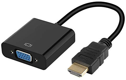 Adaptateur VGA vers HDMI pour PC HP Convertisseur Television Ecran Retroprojecteur Cable 1080p