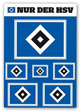 Hamburger SV HSV Aufkleber-Set Raute