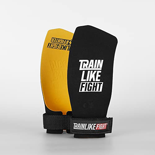 TRAINLIKEFIGHT Icon 0H - Maniques pour Cross-Training/callisthénie/Exercices de Gymnastique - Protection pour Les Mains - Jaune - S