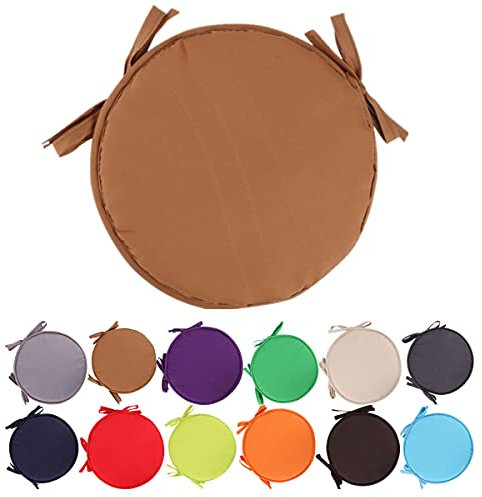 Cuscini colorati per sedie da interno / esterno Cuscini per sedili rotondi Cuscini per patio da giardino - Diametro 30/38 cm, Cuscini per mobili da giardino, Cuscini da giardino per sedili rotondi