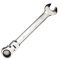 Vokenforu 24mm Flex-Head Ratchet Spanners, Metric Chrome Vanadium Steel Ratcheting Combination Wrench for Car & Bicycle Repair