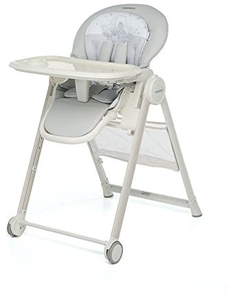 Foppapedretti Seggiolone Sdraietta Misterchef, bambini da 0 a 3 anni (fino a 15 Kg), Seduta/Poggiapiedi/Schienale Regolabili, Cesto Porta Oggetti, Stabile, con Imbottitura Lavabile, Dolcestella