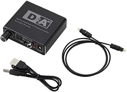 STARWAVE 192kHz Digital Optical Coaxial Toslink to Analog Audio Converter RCA L/R 3.5mm Headphone with Adjustment