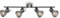 BRILONER - Deckenlampe Vintage schwenkbar, E14 Fassung, max. 40 Watt, Deckenleuchte, Lampe, Wohnzimmerlampe, Schlafzimmerlampe, Küchenlampe, Deckenstrahler, 79,5x18,5 cm, Antik-Silber
