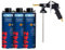 Veteranicar Vaupel Unterbodenschutzpistole HGS 2000 & Dinitrol 4942 Unterbodenschutz braun (3X 1 Liter)