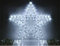 Partenopea® stella natalizia grande luminosa luci di natale da esterno da appendere tubo led forma stella 50x50 CM luce con 90 LED IP44… (Luce bianca Fredda)