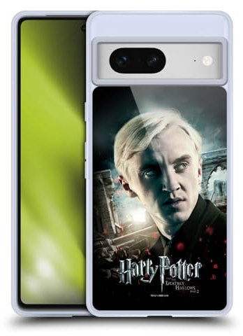 Head Case Designs Offizielle Harry Potter Draco Malfoy Deathly Hallows VIII Soft Gel Handyhülle Hülle kompatibel mit Google Pixel 7