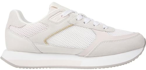 Tommy Hilfiger Essential Elevated Runner FW0FW07700, Zapatilla de Running Mujer, Gris (Misty Coast), 40 EU