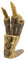 X-COSTUME Skyrim Dragon Prop Dekor für TES Cosplay - Gold, Harz, Drachenklaue, Handbemalt mit aufwendigen Details, Tischplatte, Alle, Mythologie, 4.02 x 4.76 x 9.01 inches, 498.951 Gramm, 1 Stück