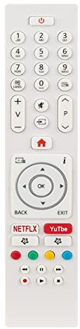 ALLIMITY Ersatz Fernbedienung passend für Telefunken RC43135 23521075 23572880 XF49G511-W XH24G501V XH24G501V-W