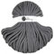 Bobbiny Geflochtene Makramee-Schnur, Jumbo, 9 mm, 100 % recycelte Baumwolle, Steingrau, 100 m
