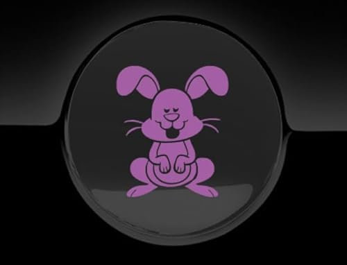 Funny Bunny Tankdeckel-Aufkleber, mehrfarbig (Fuel-Lila)