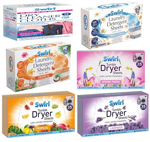 35pk Tumble Dryer Sheets - Spring Fresh Laundry - Fresh Fragrance