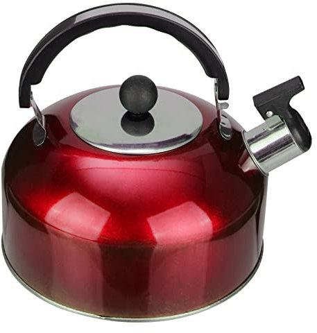 HOLIDYOYO Hervidor Silbante De Inoxidable De Teteras Para Cocina y Oficina Compatible Estufas De Inducción y Gas Diseño Ergonómico y Práctico