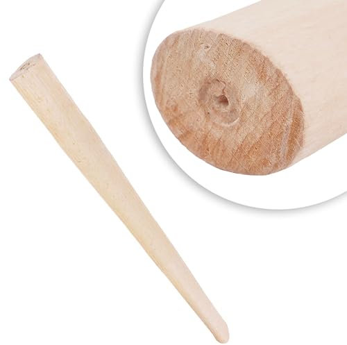 Manche en bois dur - Manche de rechange en différentes longueurs (25 à 90 cm) - Manche ovale en bois pour marteau et marteau - Ergonomique, stable et durable (50 cm)