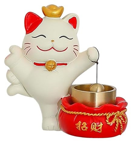 Lucky Cat Doorbell - Door Bell | Adhesive Shopkeeper Bell, Doorbell Decoration, Lucky Cat Design, Attracting Wealth For Women Men