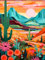 Viart Malen Nach Zahlen Erwachsene,Paint by Numbers Malen Nach Zahlen,DIY Landschaft mit Pinseln und Acrylfarben Handgemalt Ölgemälde Leinwand für Home Décor,Ohne Rahmen (30x40cm)