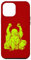 iPhone 12 Pro Max Neon Green Laughing Buddha Yoga Case
