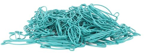 Niedliche, Fischförmige, Rostfreie Metall-Büroklammern für Zuhause, Schule, Büro, 100-teiliges Himmelblaues Büroklammer-Set für Scrapbooking und Kartenherstellung, Tragbare