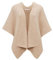 OPUS Damen Poncho/Cape | Weiches Strickcape ABLANKI Oversize mit Wolle macadamia, 0