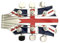 GANYKQ Gitarren-Form Gürtelschnalle Musikliebhaber Kleidungszubehör Musikinstrument Form Gürtelschnalle für Erwachsene Ersatz, Union Jack Design, 11