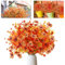 EnixwH 10 Pcs Fiori Artificiali Autunnali Foglie Autunnali Finte per Decorazioni Fiori Finti Autunnali Da Interno Esterno Bouquet Decorazioni Autunnali per Casa Giardino Veranda