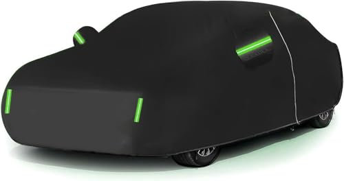 Tefebatu Housse Voiture pour Fiat 124 Sport Coupe,Coque Intégrale pour Protection Contre Le Soleil, La Pluie Et avec Fermeture éclair Et Cordon De Serrage Coupe-Vent
