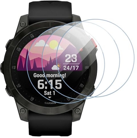 Buoluoioir 3 Pezzi Pellicola Protettiva vetro Temperato per Garmin epix Gen 2, HD Chiaro AntiGraffio Alta Risoluzione Pellicola Protettiva per Garmin epix Gen 2 Protezione Pellicola